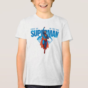 Look Up It's Superman Tri-Blend Shirt