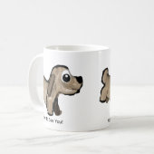 Look Who Comes Running Kaffeetasse (Vorderseite Links)