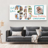 Look Who is 30 Foto Collage 30 th Birthday Party Banner