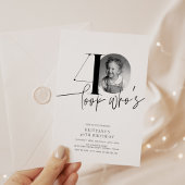 Look Who is 40 Modern Simple 40 th Birthday Einladung