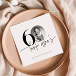 Look Who is 60 Funny Foto Simple 60 th Birthday Serviette<br><div class="desc">Look Who's 60 Funny Foto Simple 60. Geburtstag Napkins</div>