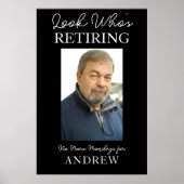 Look Who’s Retiring Funny Gift | Happy Retirement  Poster (Vorne)