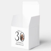 Look Who's 30 Minimal Foto 30. Geburtstag Geschenkschachtel (Geöffnet)