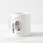 'Look Who's 40' Stilvolle 40. Geburtstag Kaffeetasse (Vorderseite Links)