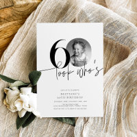 Look Who's 60 Funny Photo Simple 60th Birthday