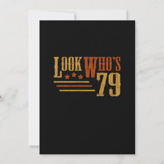 Look Whos 79 Jahre alt Funny 79. Geburtstagsgesche Einladung