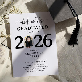 Look Who's Graduated 2026 Graduation Party Einladung