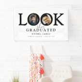 Look Who's Graduated Photo Graduation Party Banner (Insitu)