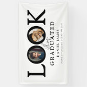 Look Who's Graduated Photo Graduation Party Banner (Vertikal)