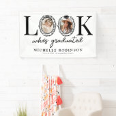 Look Whos Graduated Photo Graduation Party Banner (Insitu)