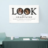 Look who's Graduated Photo Joint Graduation Party Banner (Messeveranstaltung)
