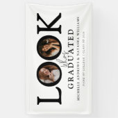 Look who's Graduated Photo Joint Graduation Party Banner (Vertikal)