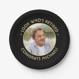 Look Who's Rent Black & Gold Rentirement Foto Pappteller