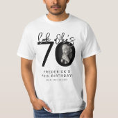 Look who's Seventy | Photo 70th Birthday T-Shirt (Vorderseite)