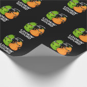 Lookin Gourd Funny Veggie Pun Dark BG Geschenkpapier (Ecke)