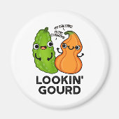 Lookin Gourd Funny Veggie Pun Magnet (Vorne)