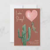 Lookin Sharp Cactus Pink Classroom Valentine Foto Karte (Vorderseite)