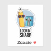 Lookin Sharp Funny Pencil Pub Aufkleber (Blatt)