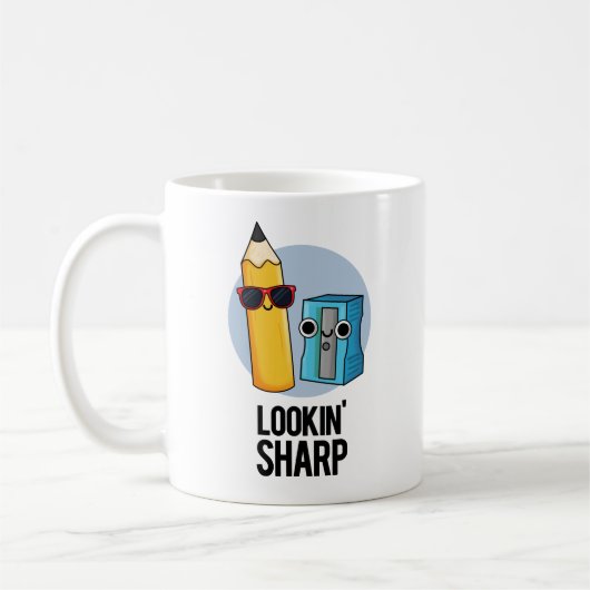 Lookin Sharp Funny Pencil Pub Kaffeetasse (Links)