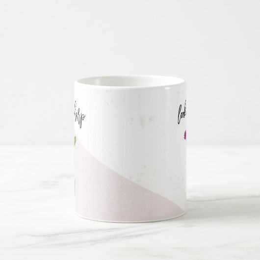Lookin' Sharp | Rosa Marmor und Kakteen Kaffeetasse (Mittel)