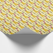 Lookin' Sharp Yellow #2 Pencil School Writing Geschenkpapier (Ecke)