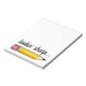 Lookin' Sharp Yellow #2 Pencil School Writing Notizblock (Rotiert)