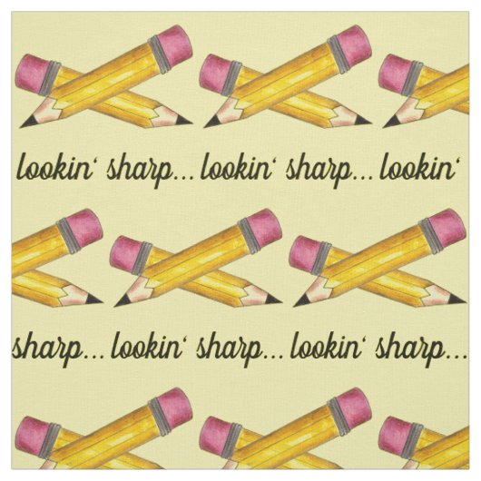 Lookin' Sharp Yellow #2 Pencil School Writing Stoff (Muster)