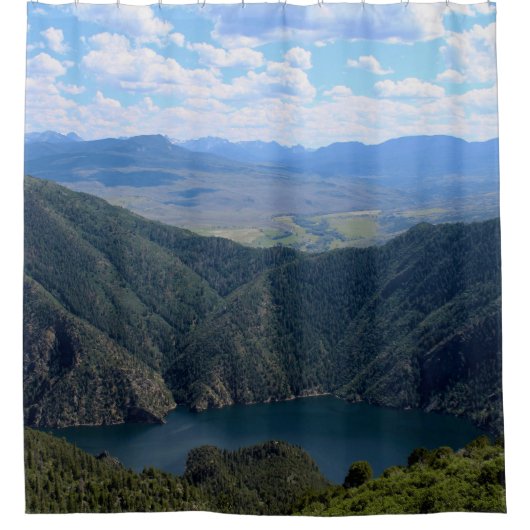 Looking Down At The Gunnison River Duschvorhang (Vorderseite)