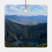 Looking Down At The Gunnison River Keramikornament (Rückseite)