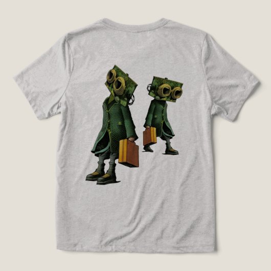 Looking for better grouns Tri-Blend shirt (Design Rückseite)