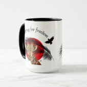 Looking for freedom Tasse (Vorderseite Links)