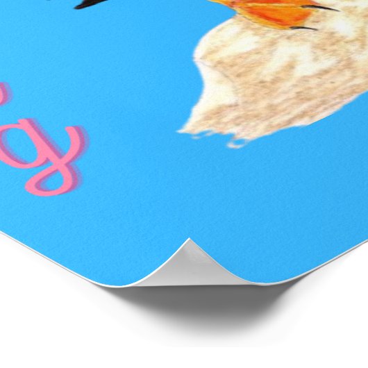 Looking for some love Puffin Poster (Ecke)