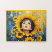 Looking for the Sunshine/ Sunflower child Puzzle (Horizontal)