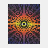 Looking Glass Mandala 2 ( Regenbogen ) Fleecedecke (Vorderseite)
