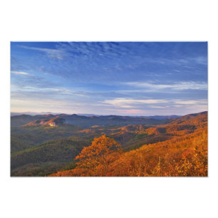 Looking Glass Rock bei Sonnenaufgang in der Pisgah Fotodruck
