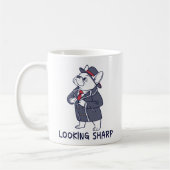 Looking Sharp Dapper French Bulldog Funny Coffee M Kaffeetasse (Links)