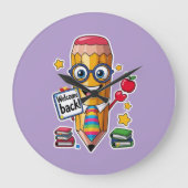 Looking Sharp – Welcome Back! Große Wanduhr (Vorderseite)