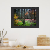 "Looking through trees in the Belgian Ardennes" Poster (Küche)