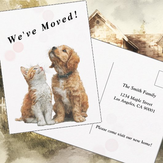 Looking Up at You – Moving Announcement Postkarte