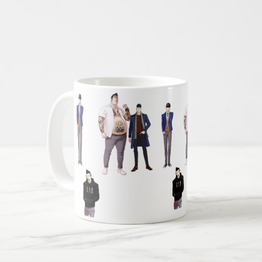 Lookismus Kaffeetasse (Vorderseite Links)