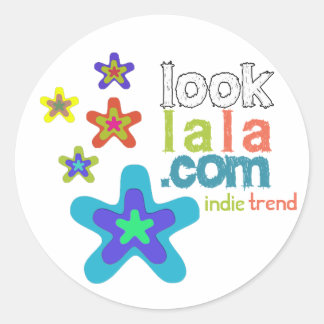 Looklala ist Indie-Trend Runder Aufkleber