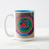 Loom Knitters Zweifarbige Tasse (Links)