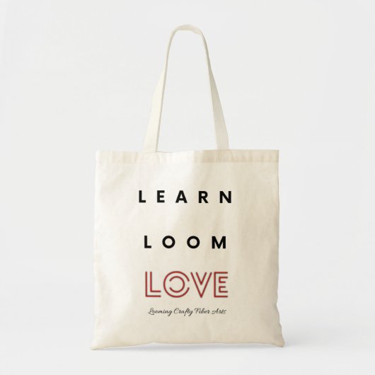 Loom-Knitting-Tasche / Lernen Sie die Liebe des Lo Tragetasche (Vorne)