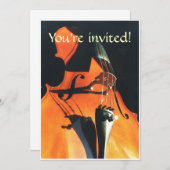 Looming Cello Einladung (Vorne/Hinten)