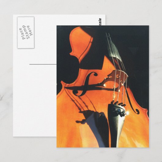 Looming Cello Postkarte (Vorne/Hinten)