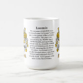 Loomis, der Ursprung, die Bedeutung und das Wappen Kaffeetasse (Mittel)