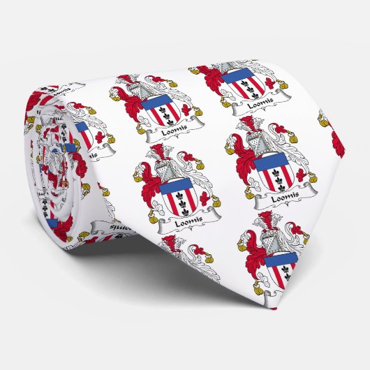 Loomis Familienwappen Krawatte (Gerollt)