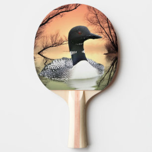 Loon am Lago Loon Reflections Ruf of the Loon Tischtennis Schläger