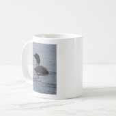 Loon auf Pushaw See Kaffeetasse (Vorderseite Links)