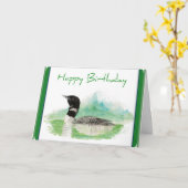 Loon Birthday Card Karte (Gelbe Blume)
